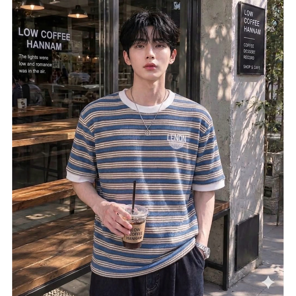 LN1 เสื้อยืดปักอกลาย LENON UNISEX
