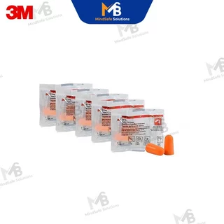 3M 1100 Earplugs ปลั๊กอุดหูลดเสียง โฟมอุดหู เบา นิ่มไม่เจ็บหู ลดเสียงได้ดี
