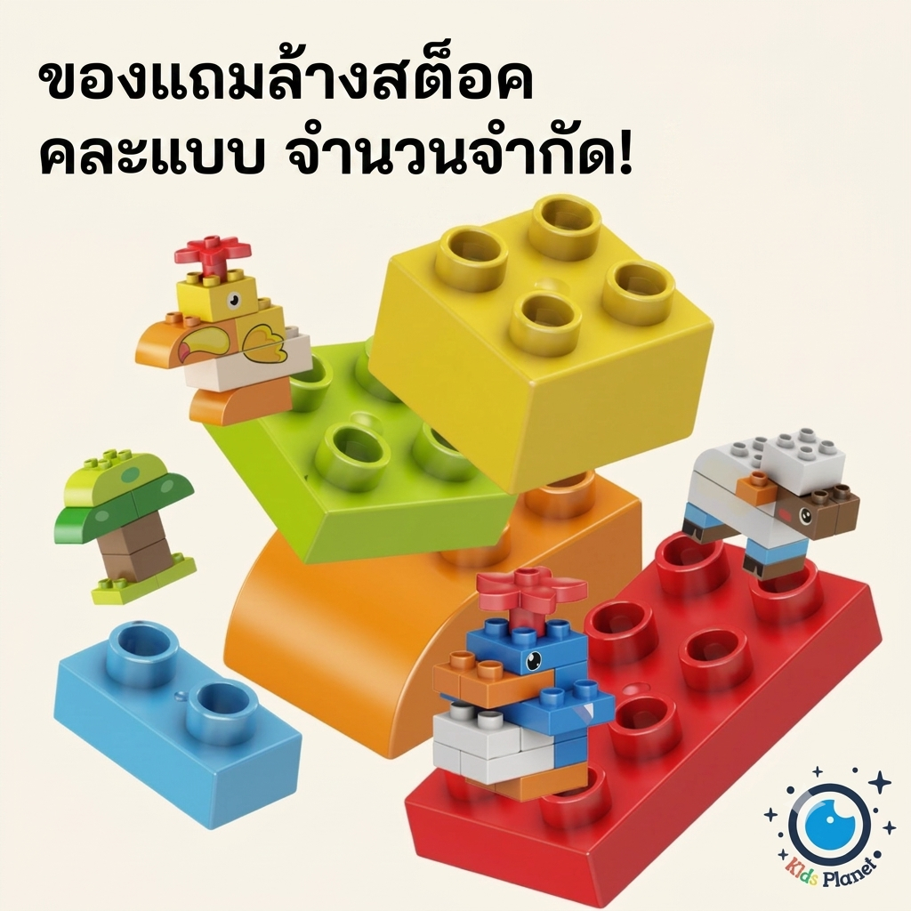 โพสของแถม บล็อคตัวต่อขนาดใหญ่คละแบบ สินค้าจำนวนจำกัด ไม่กดสั่งค่ะ