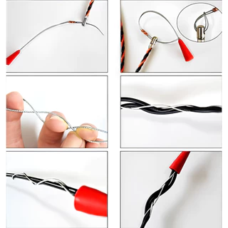 Fish Tape ฟิตเทป ดึงสายไฟในท่อ สีดำเหลือง ความยาว 10_15_20_30 เมตร