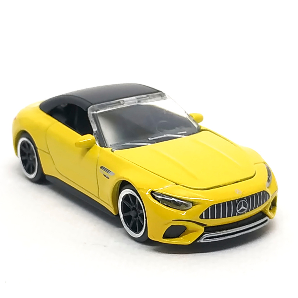 Majorette Mercedes Benz SL 63 สีเหลือง scale 1/60 (3 inches) no Package