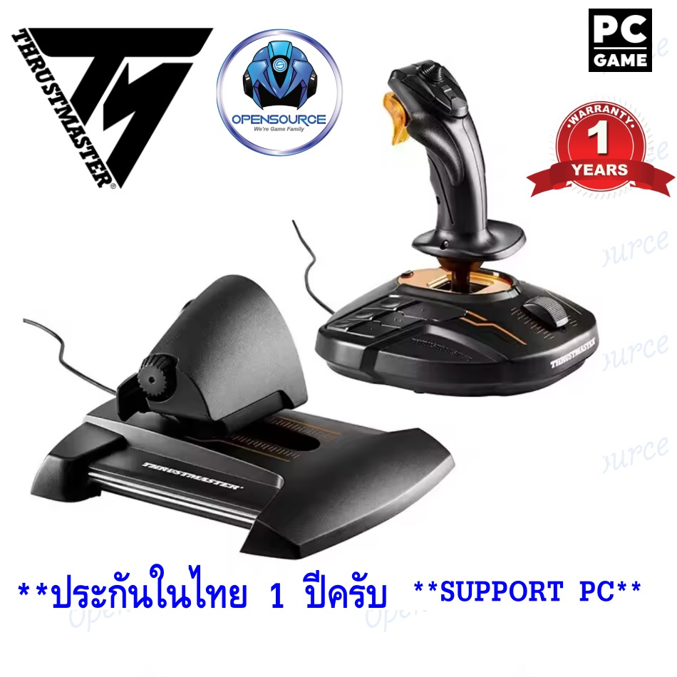 (จอยเครื่องบิน PC อย่างเดียว ประกันไทย)Thrustmaster T16000M FCS Joystick USB, PC (Windows 10, 8,) Co