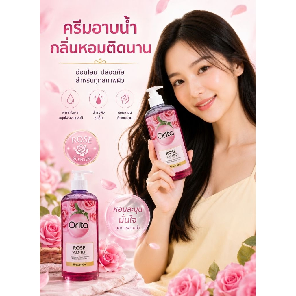 เจลอาบน้ำกำมะถัน ผิวกระจ่างใส ชุ่มชื้น ลดกลิ่นตัว (คละกลิ่น)