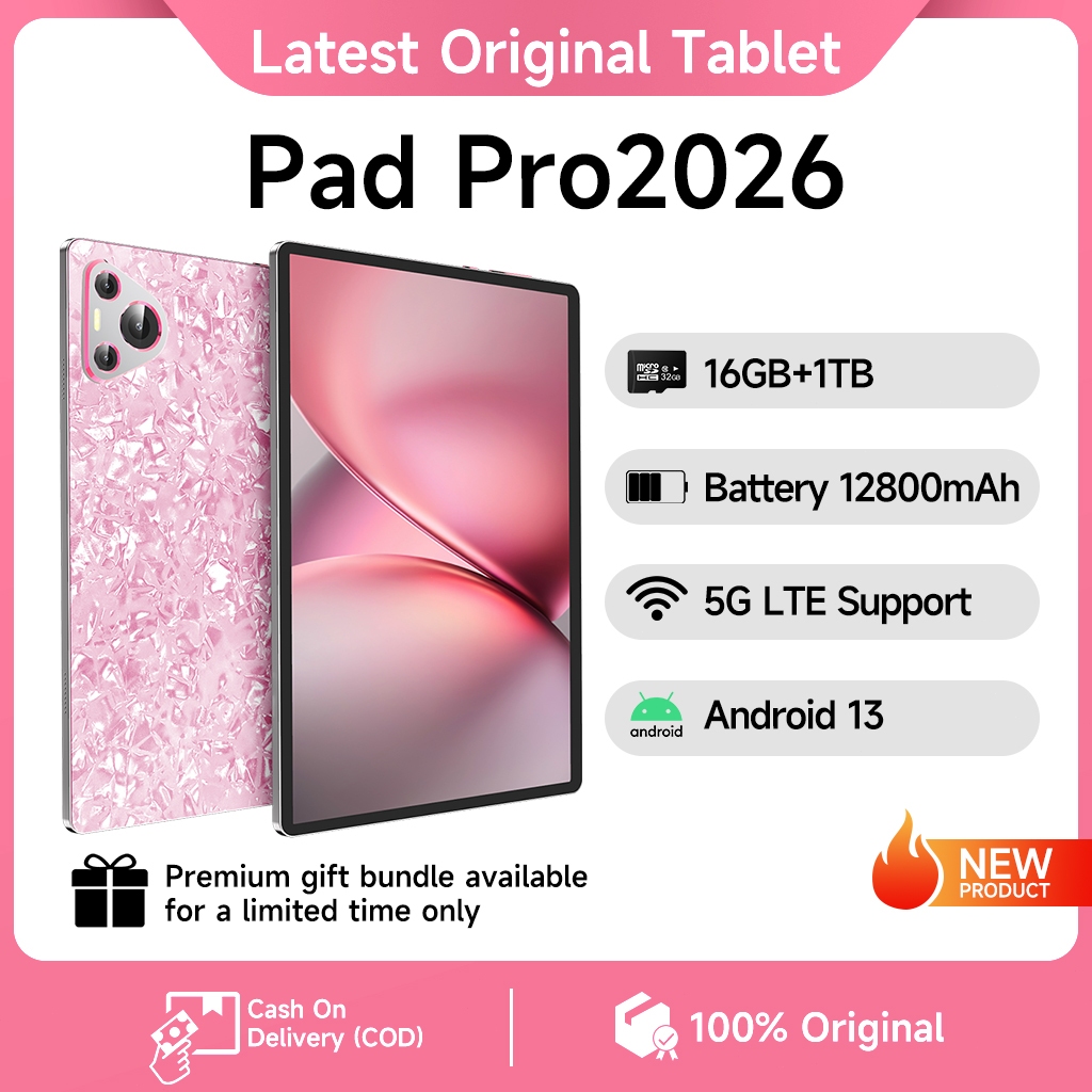 Tablet แท็บเล็ต XiaonI Tab 2026 10.1 นิ้ว 5G LTE Dual SIM Wifi 16GB+1024GB Android รองรับ แท็บเล็ตเล่นเกม ทำงานสำนักงาน