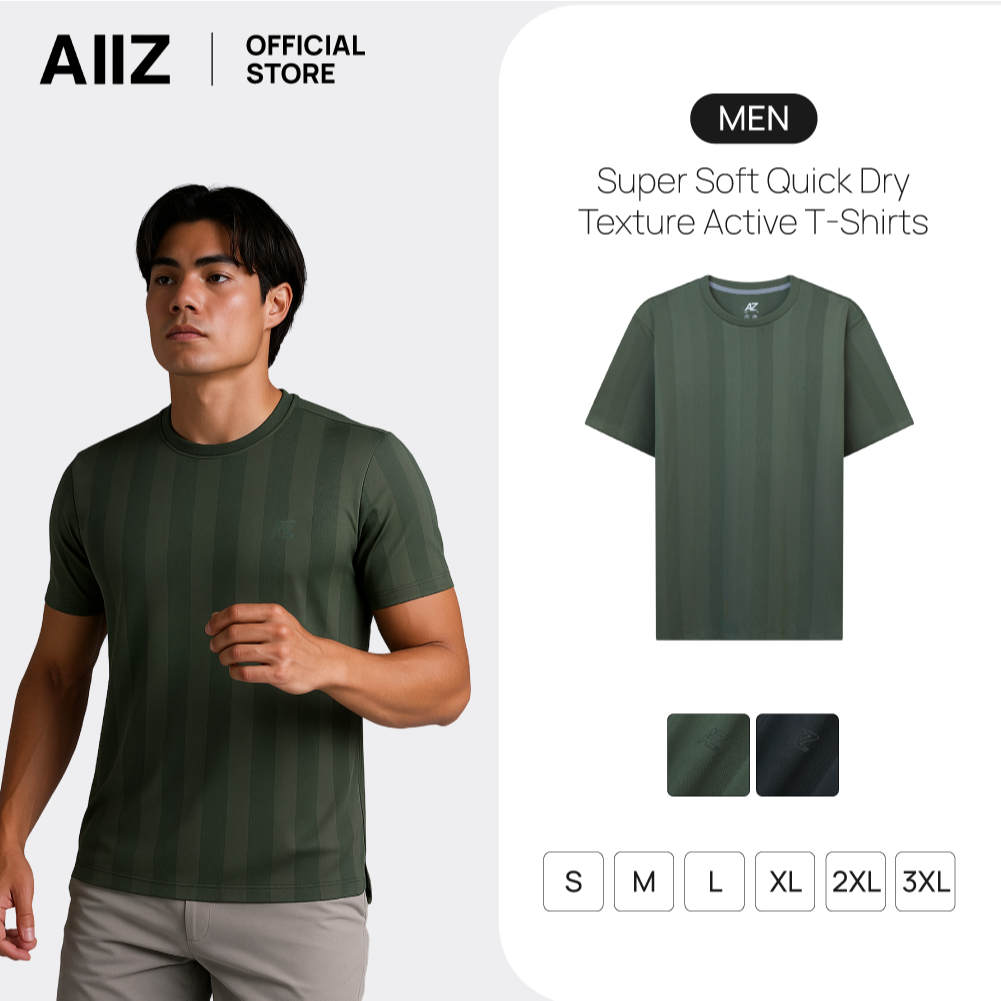 AIIZ (เอ ทู แซด) - AIIZ เสื้อแอคทีฟผู้ชายคอกลม