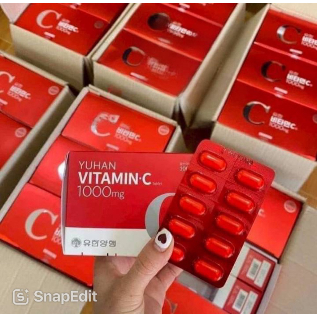 YUHAN Vitamin C 1000mg เป็นวิตามินซีเกาหลีที่นิยมเรียกกันว่า "วิตามินซีพี่จุน"