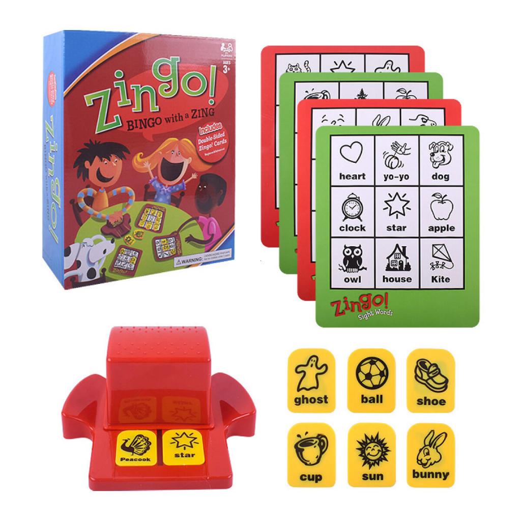 Zingo Bingo ของเล่นพัฒนาทักษะทางภาษา เกมส์บิงโกคำศัพท์ภาษาอังกฤษ ตัวเลข อ่านเวลา
