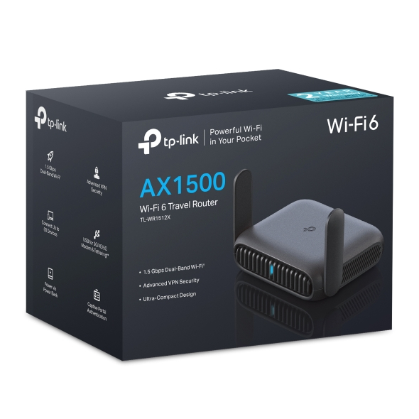 TP-LINK TL-WR1512X AX1500 Wi-Fi 6 เราเตอร์พกพา (Travel Router)