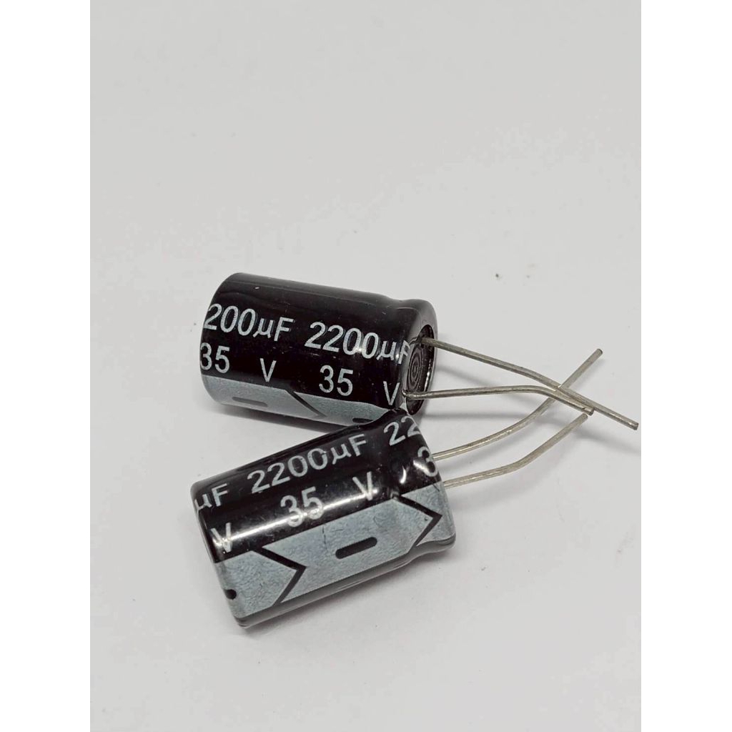 คาปาซิเตอร์ 2200uf 35V อิเล็กทรอไลต์คุณภาพสูง สำหรับใช้งานในวงจรไฟฟ้าอุตสาหกรรม ตัวเก็บประจุ 2200uF