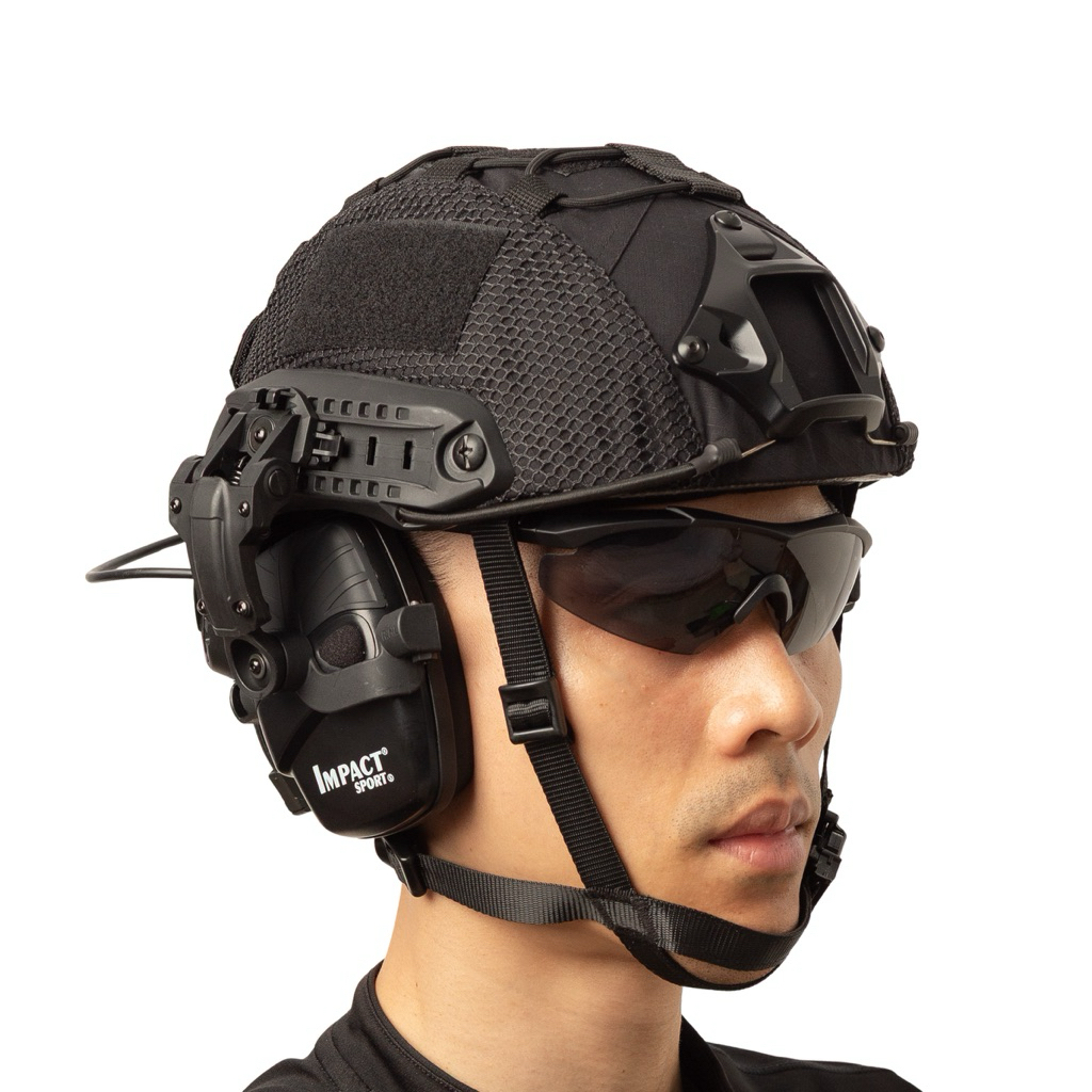 หมวกฟาสพร้อมราง (รุ่นปรับหลัง)  หมวกฟาส Fast Helmet แท้ | พร้อมรางข้าง + ฟองน้ำแน่น | น้ำหนักเบา