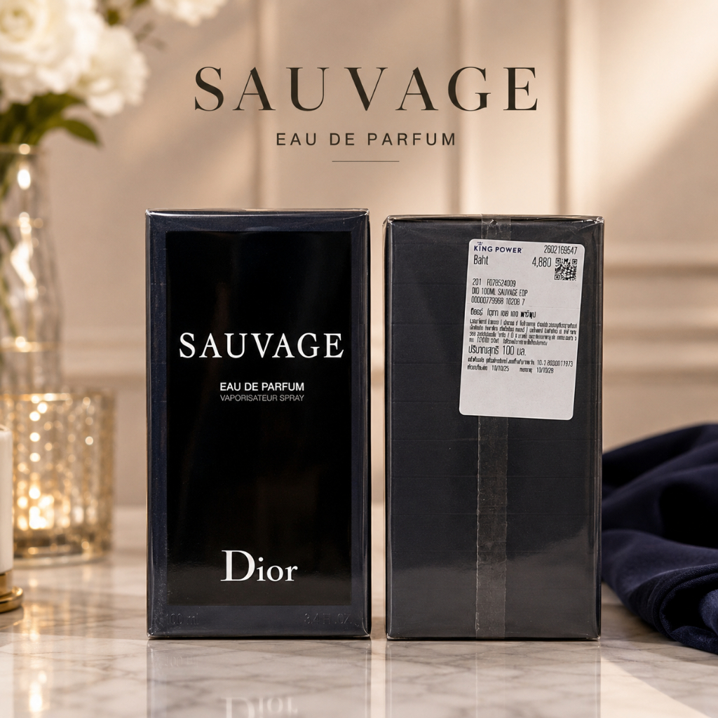 น้ำหอม (EDP) Christian Dior Sauvage EDP   กล่องซีล ป้ายคิงพาวเวอร์