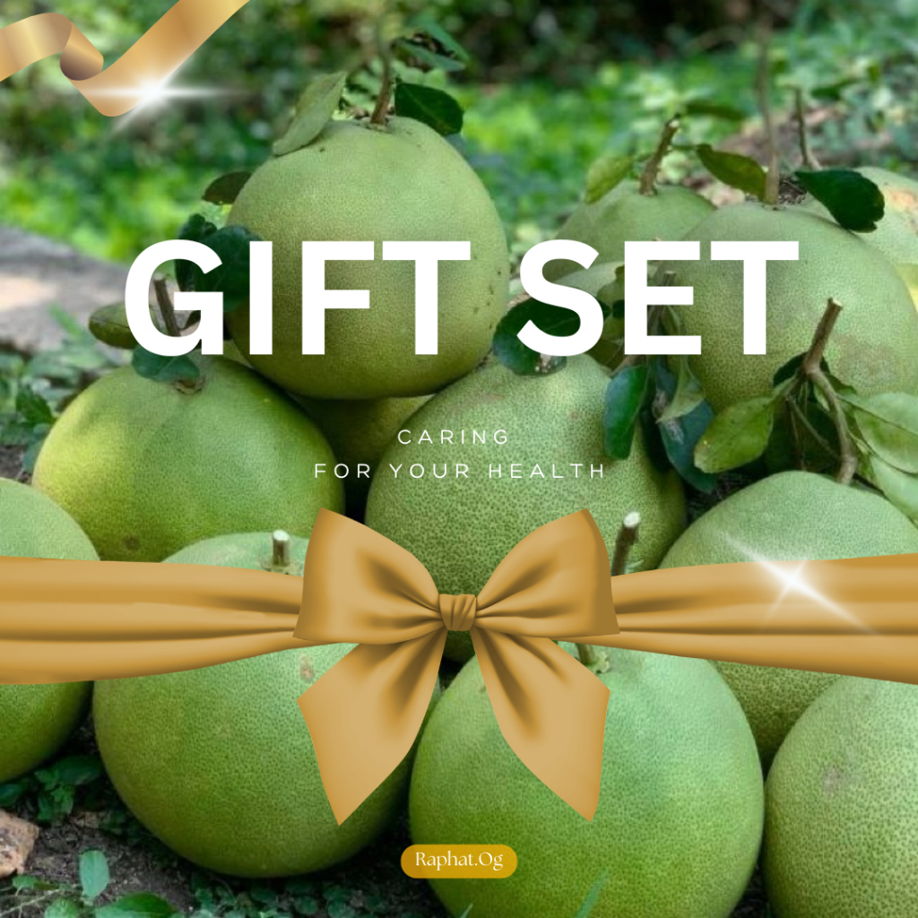 ส้มโอ ขาวใหญ่ อัมพวา กล่องใหญ่ - GIFT SET