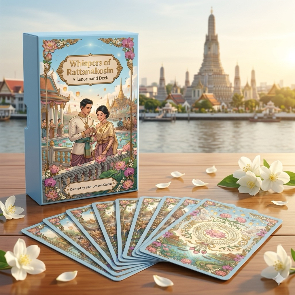 พร้อมส่งไพ่เลอนามองค์ whispers of rattanakosin(Lenormand,tarot,oracle