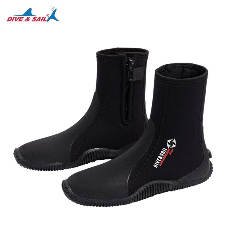 Divesail High Boots for scuba diving Neoprene 5mm รองเท้าดำน้ำ สำหรับใส่กับฟิน Open Heel พร้อมส่ง