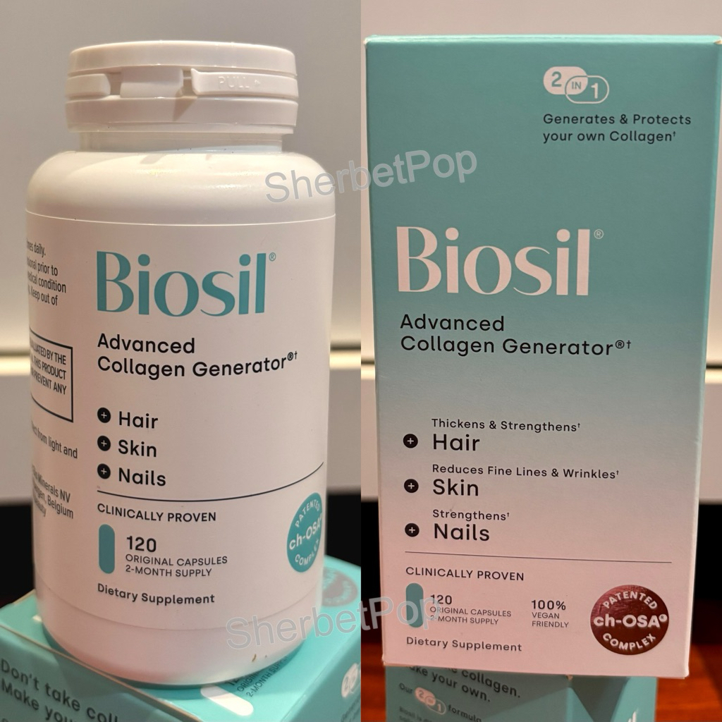 ✨พร้อมส่ง✨ Biosil Collagen Generator ch-OSA 120เม็ด Exp.2028 ช่วยร่างกายกระตุ้นสร้างคอลลาเจน