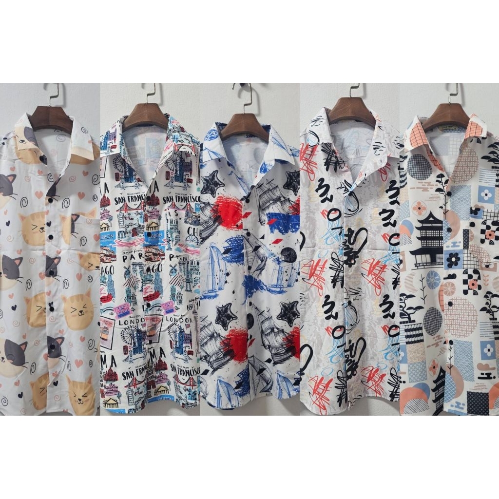 View Vi Shop รวมผ้าไหมอิตาลี เสื้อเชิ้ตวินเทจ ผ้าไหมอิตาลีใส่สบายไม่ต้องรีด เสื้อเชิ้ตแขนสั้น เสื้อเชิ้ตแฟชั่น