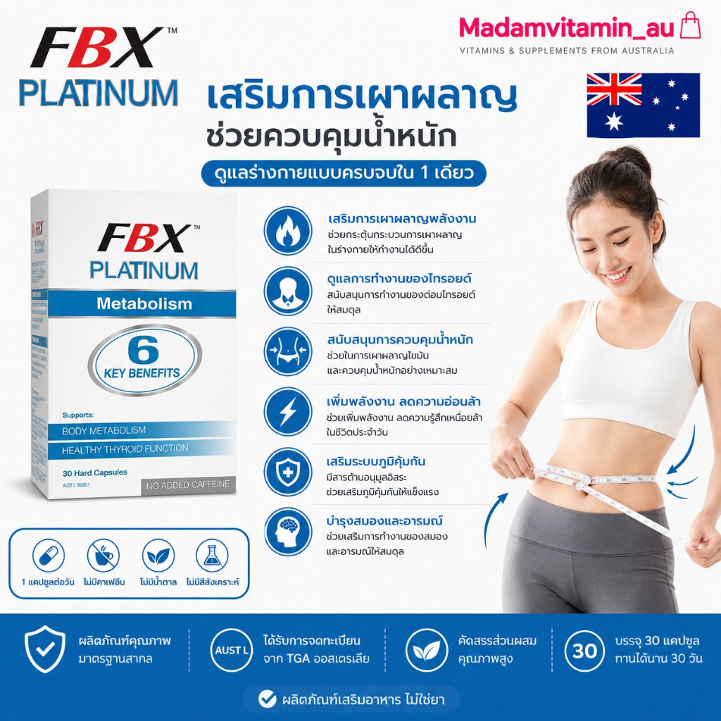 Natruropathica FatBlaster 6 Keys benefits Platinum Metabolism 30 Capsules