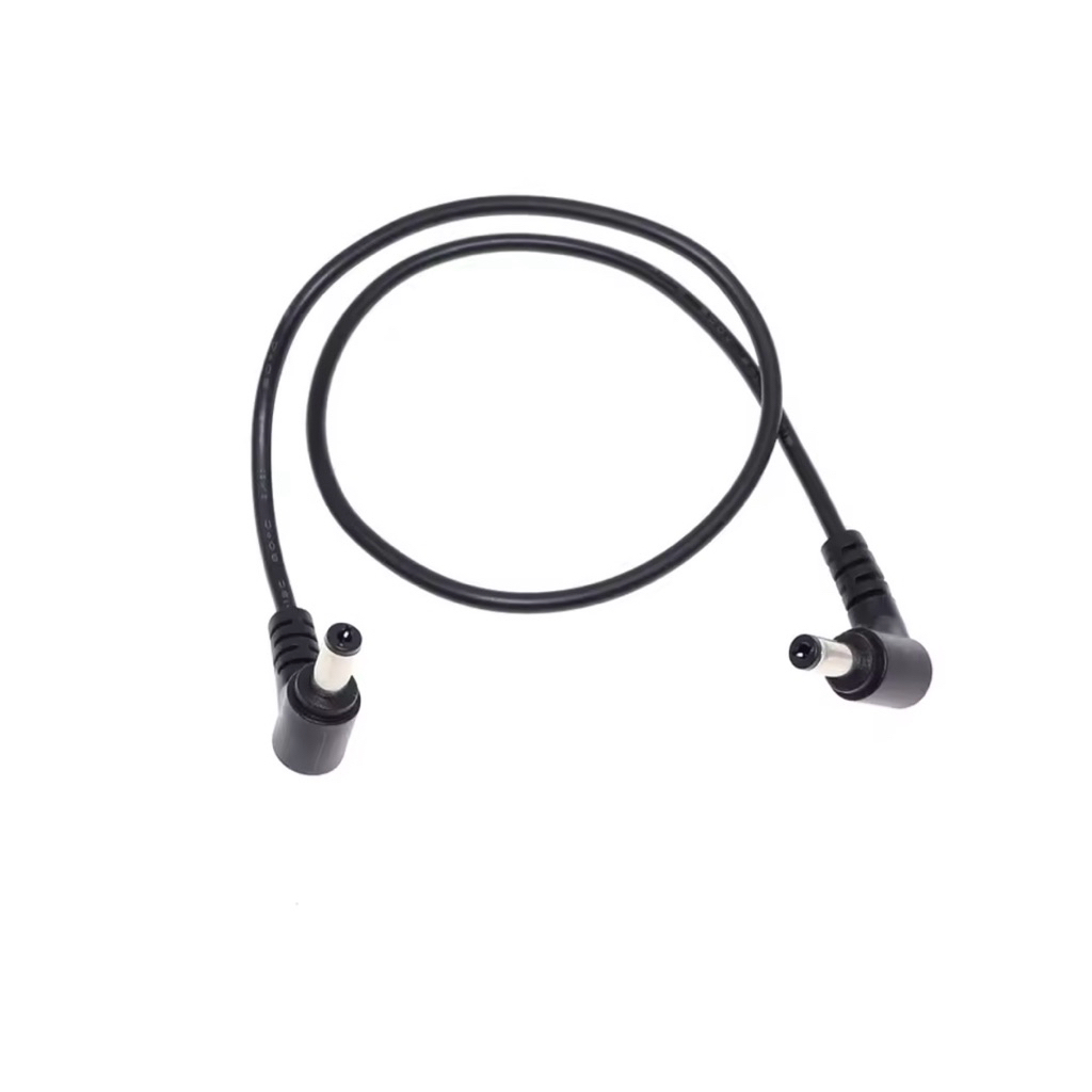 ปลั๊กไฟ DC รูปตัว L 5.5X2.1 มม./5.5*2.1 ชาย 90 มุมขวาแจ็คสายไฟสายเชื่อมต่อ 22AWG
