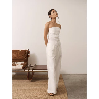 [ NEW IN ] SAC.BKK เสื้อเกาะอก ผ้าลินิน Strapless Linen Top