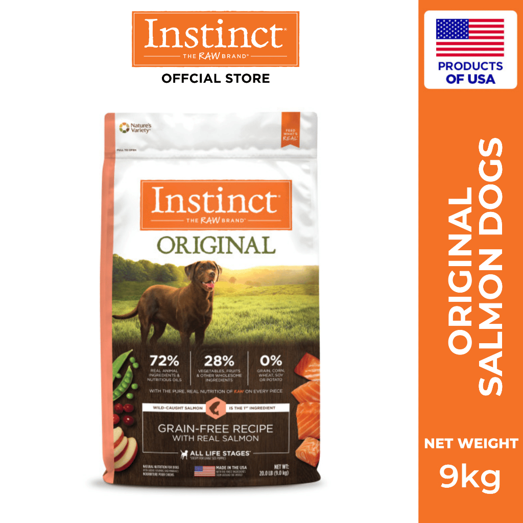 Instinct Original Salmon Dry Dog 20lb/9.0kg (BBF.17 DEC 2026)