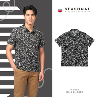 เสื้อแตงโม (SUIKA) -เสื้อยืดคอปกแขนสั้น พิมพ์ ลายดอกไม้/กราฟฟิก (P.P-082 072 182 195 196)