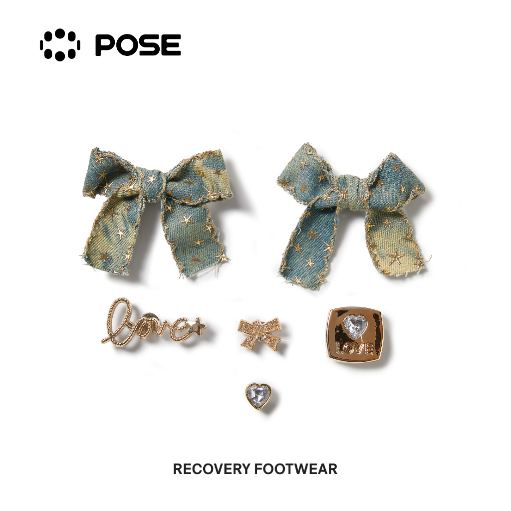 【Limited】POSE เสน่ห์รองเท้างบ, การออกแบบนักบินอวกาศน่ารักและหมีน้อยตลก, การออกแบบกบที่ไม่ปกติ, DIY, เข้ากันได้กับPJ0010