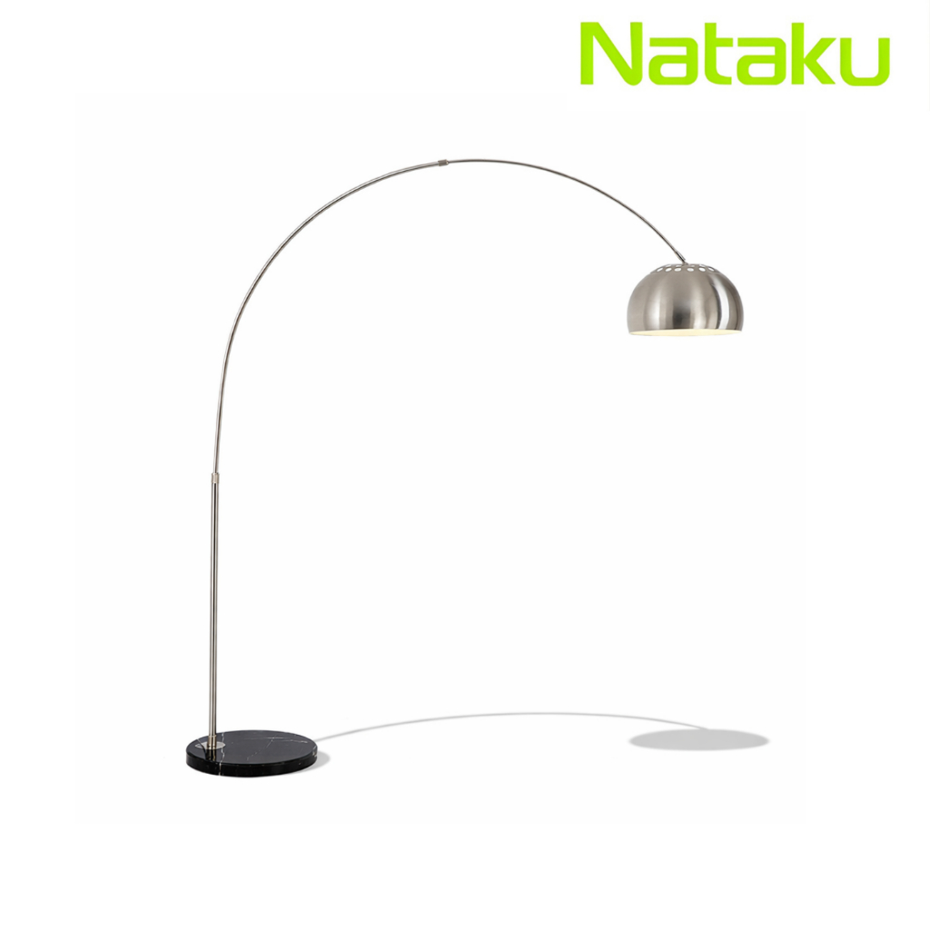 Cheers9 โคมไฟตั้งพื้น โคมไฟโค้ง โคมไฟสูง  Floor Lamp สูง 150 ซม.ปรับได้ สวิทช์เท้าสะดวกและรวดเร็ว