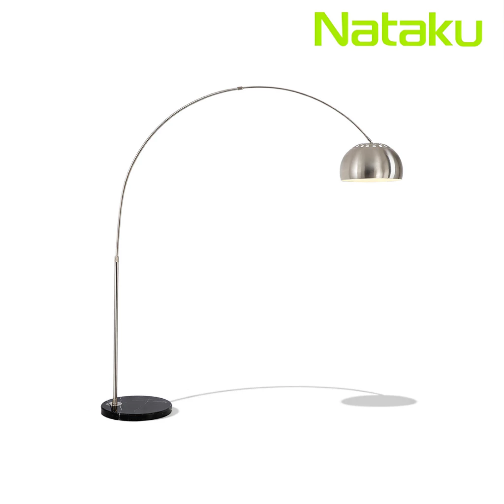 Cheers9 โคมไฟตั้งพื้น โคมไฟโค้ง โคมไฟสูง Floor Lamp สูง 150 ซม.ปรับได้ สวิทช์เท้าสะดวกและรวดเร็ว