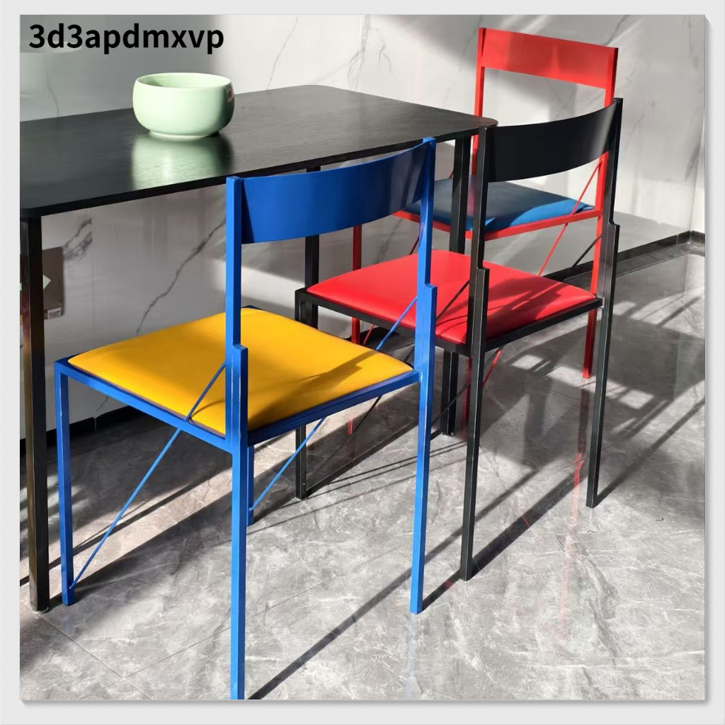 เก้าอี้เดี่ยวดีไซน์มินิมอล ดีไซน์ทันสมัย ​​สีสันสดใส (แบบชิ้นเดียว ไม่ต้องประกอบ)