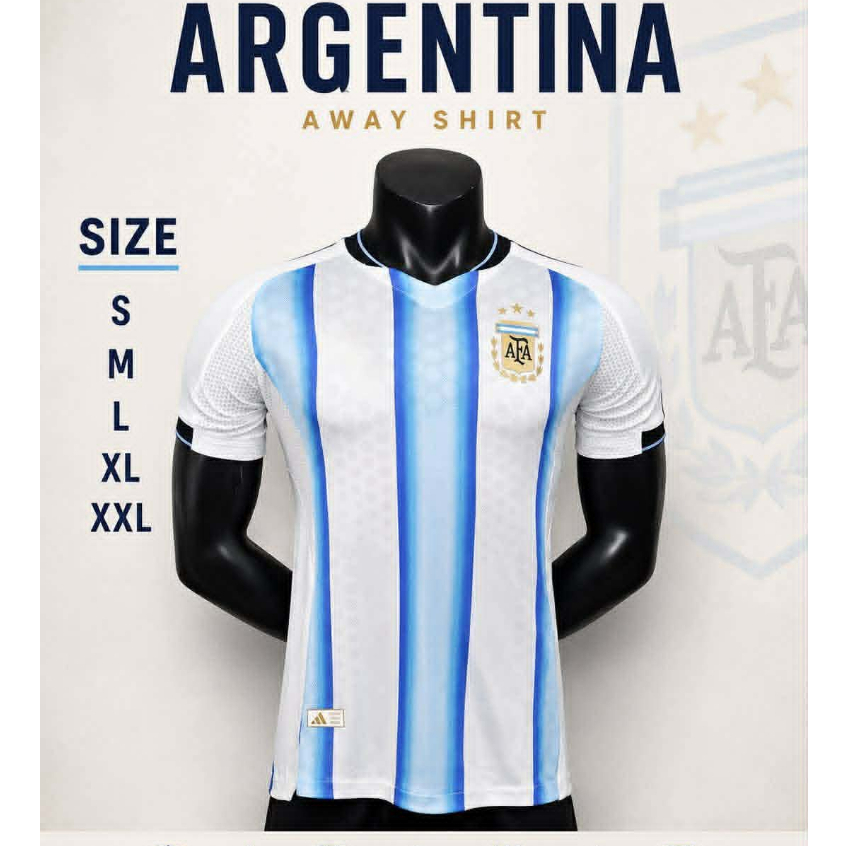 เสื้อทีมชาติบอลโลกรุ่นใหม่ปี 2026 เกรด Player ผ้าทอระบายอากาศได้อย่างดีทรงเข้ารูปเนื้อผ้าดีเยี่ยมสินค้ามีพร้อมส่ง