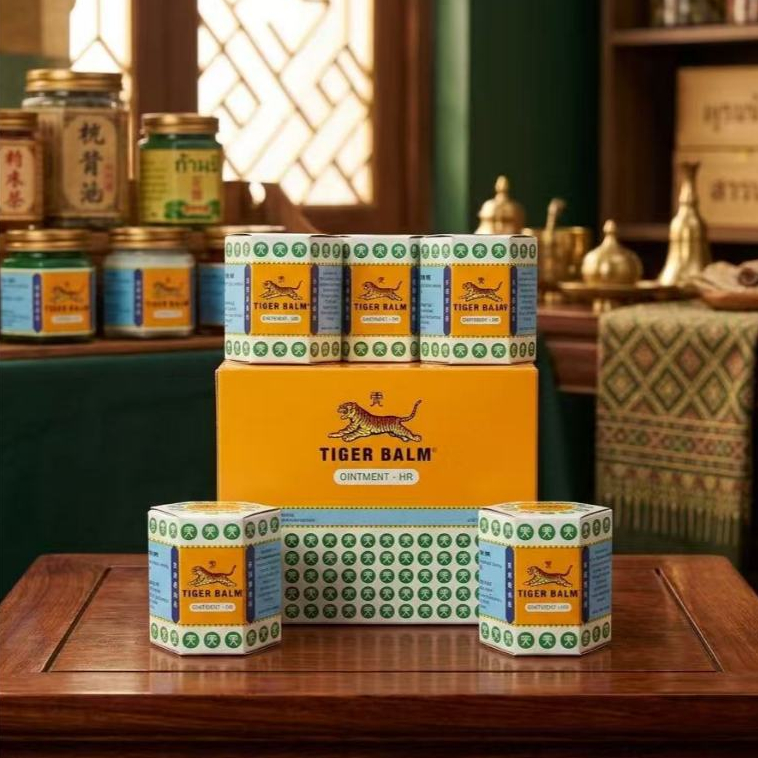 ล็อตใหม่!! TIGER BALM HR ไทเกอร์ บาล์ม ยาหม่อง ตราเสือ เอช อาร์ สีขาว ขนาด 10, 19.4 และ 30 กรัม (1 ขวด)