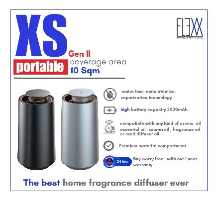 FLEXX เครื่องกระจายน้ำมันหอมระเหย รุ่น Portable XS gen II