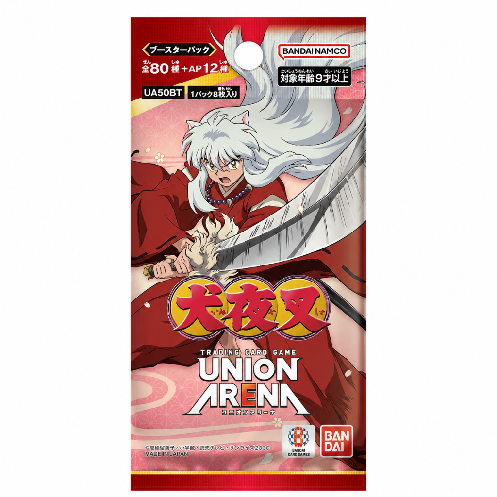 พร้อมส่งในไทย [แยกซอง]Union Arena InuYasha UA50BT Booster Pack JP ของแท้ Bandai Namco การ์ดญี่ปุ่น มือ1 ซีลใหม่