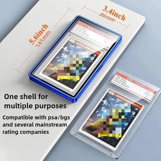 PSA/CGC Graded Cards Protector เคสแม่เหล็กอลูมิเนียมสําหรับ PSA Slaps กรอบแม่เหล็ก UV Protection Slab Protection