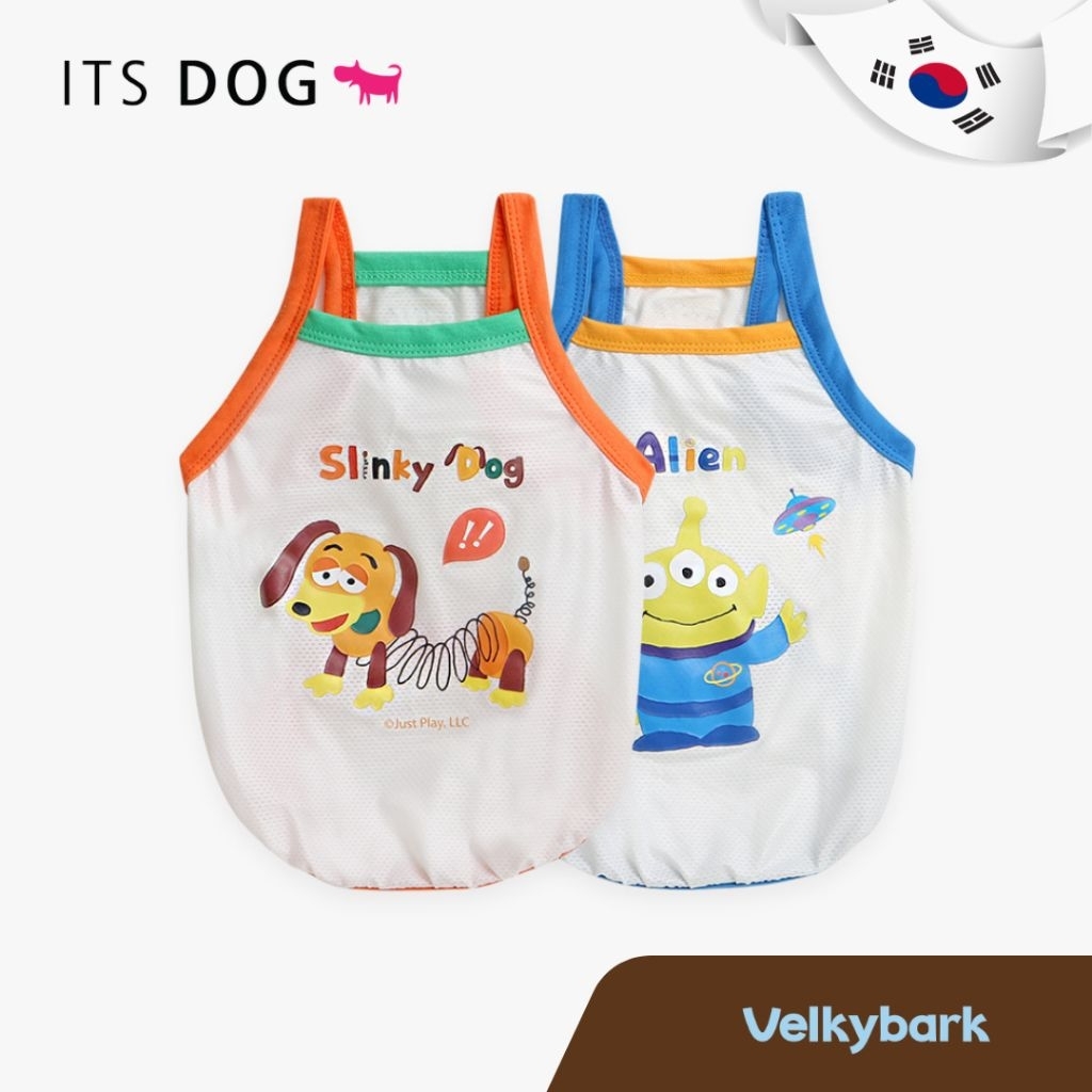 VELKYBARK [พร้อมส่ง] ITSDOG 🇰🇷 Disney toy story cooling sleeveless Top เสื้อกล้ามสัตว์เลี้ยง เสื้อผ้าสัตว์เลี้ยง ผ้าเย็