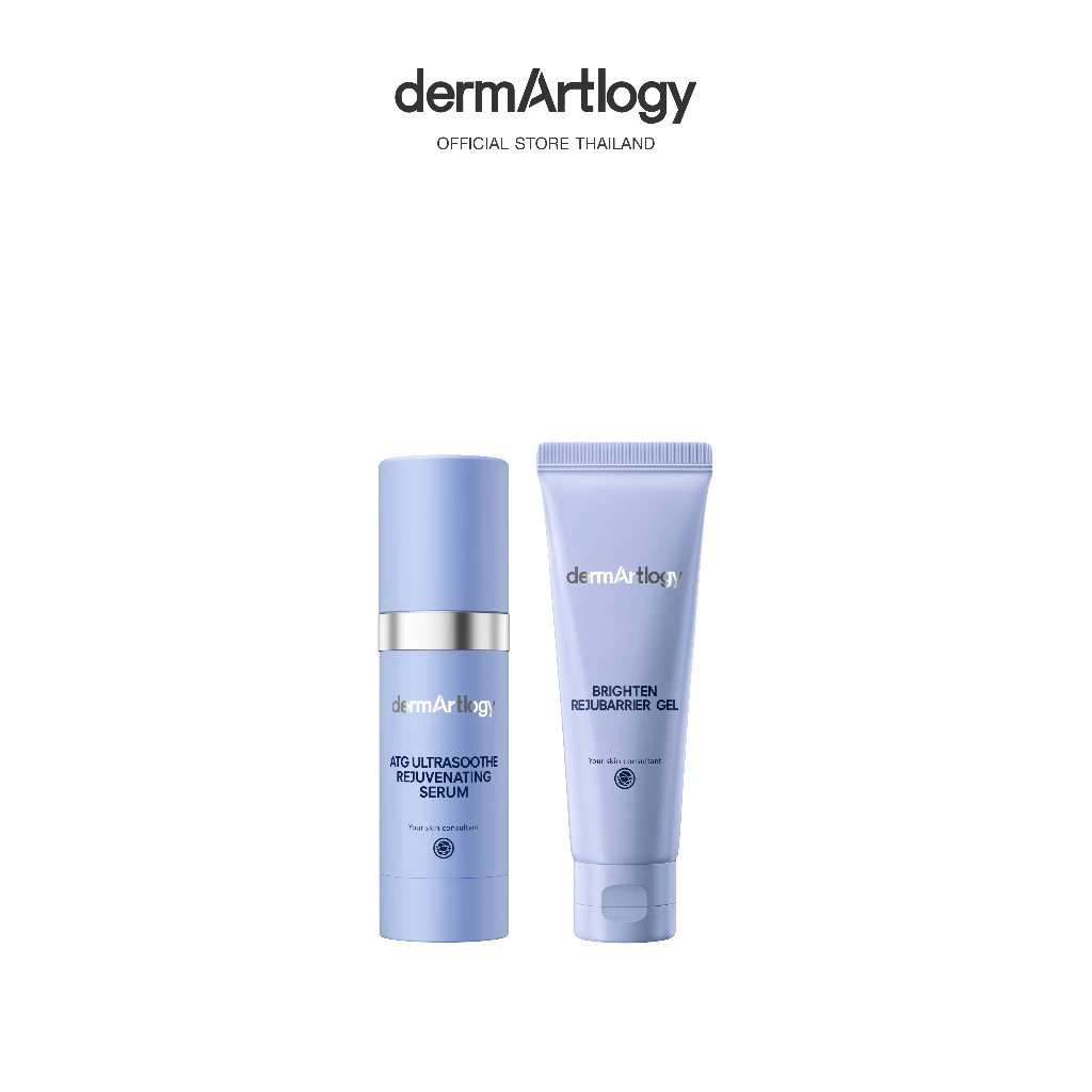 Dermartlogy ATG Ultrasoothe Rejuvenating Serum 40ml + Dermartlogy Brighten Rejubarrier Gel 50 ml