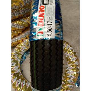 ลายฟันเลื่อย ยี่ห้อ DURO รุ่น dm-1261 ขนาด 4.50-17 ยางปี 2022