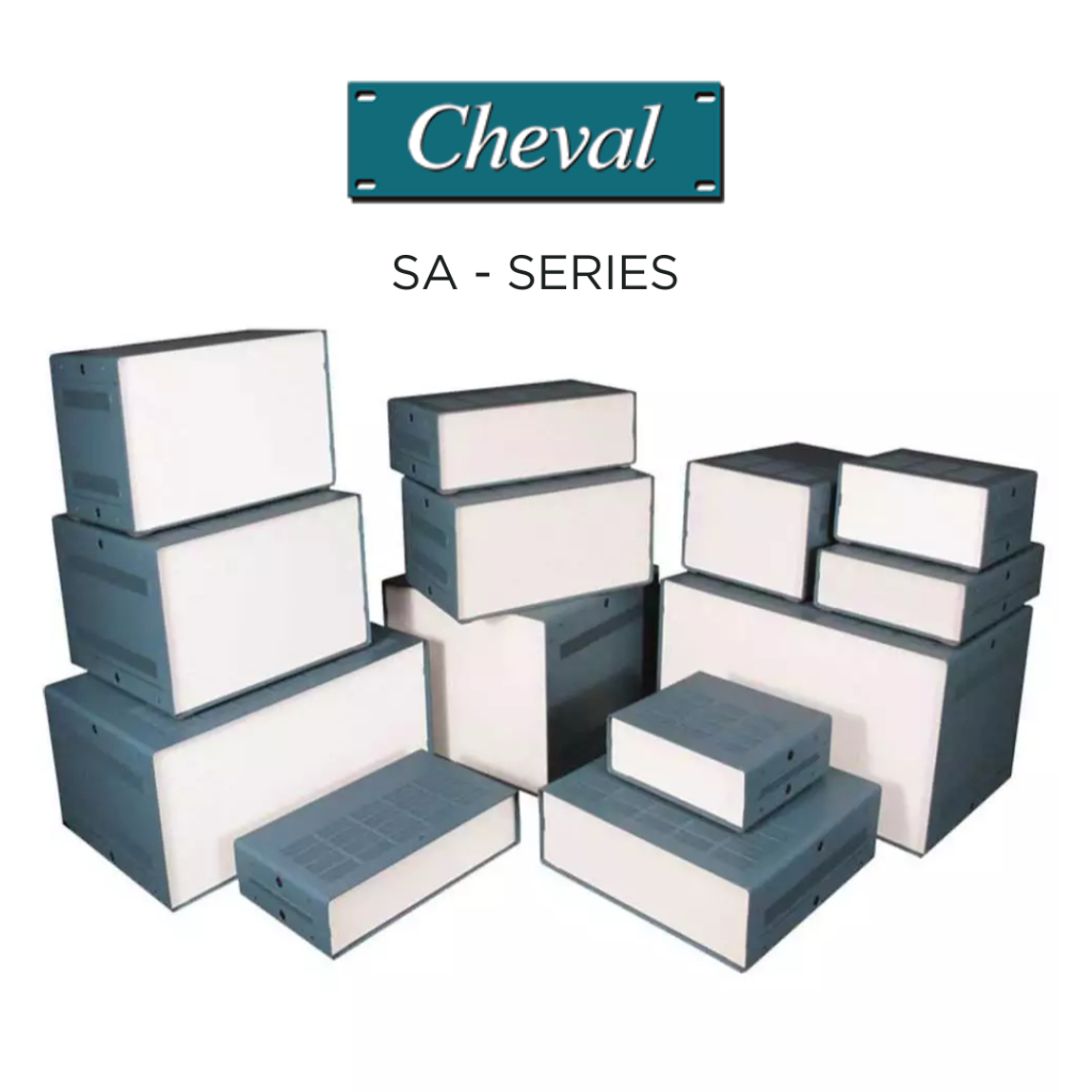 SA Series กล่องอลูมิเนียมอเนกประสงค์สำหรับงานอิเล็กทรอนิกส์ ช่องระบายอากาศ + รางยึดแผ่นวงจรคุณภาพสูง