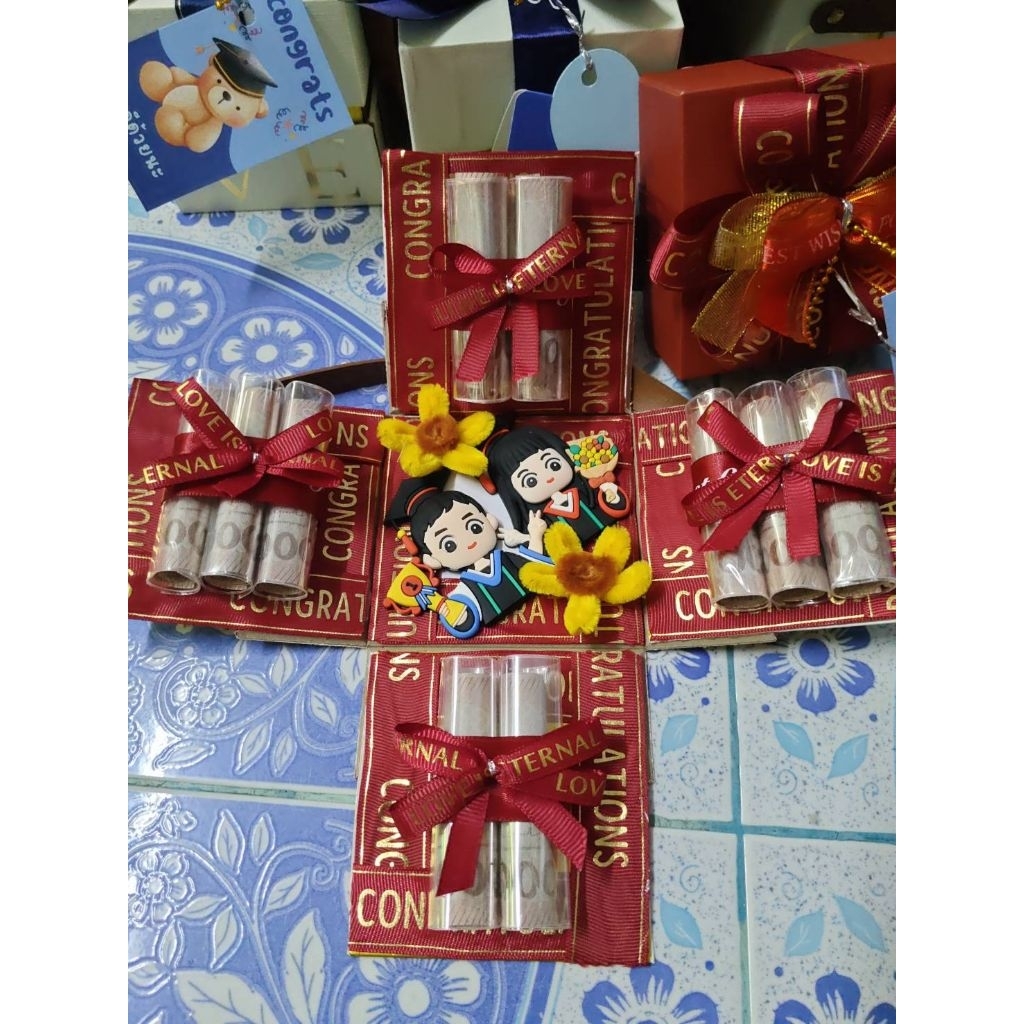 กล่องของขวัญเซอร์ไพรซ์ใส่แบงค์ได้ 10 ใบ ของขวัญวันวาเลนไทน์ ของขวัญรับปริญญา วันเกิด ครบรอบ