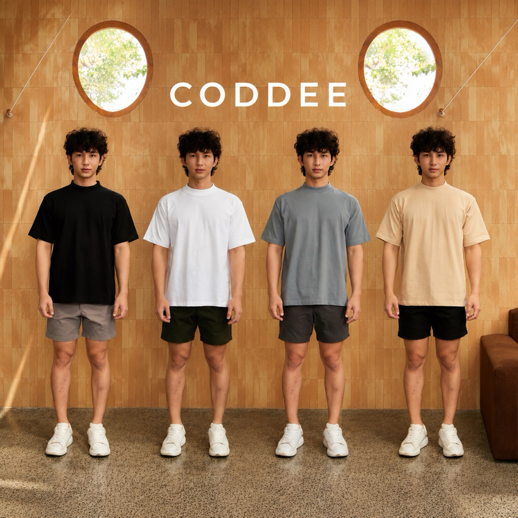 CODDEEเสื้อยืดOversized   เสื้อยืดโอเวอร์ไซส์ ผ้าหนามีน้ำหนัก ใส่แล้วอยู่ทรง ยับยาก