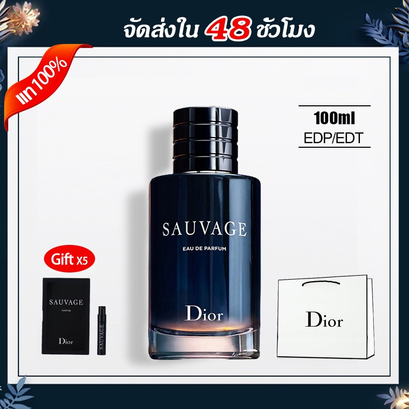 🔥🏙️Hongkong ร้านค้าปลอดภาษี🏙️Dior Sauvage EDP /EDT100ml น้ำหอมดิออร์สำหรับผู้ชาย จากดิออร์