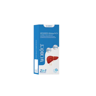 WONDER HBsAg/HCV Combo Test Device (2in1) ✨ ชุดตรวจหาเชื้อไวรัสตับอักเสบ ชนิดบี (HBsAg) และ ชนิดซี (HCV)