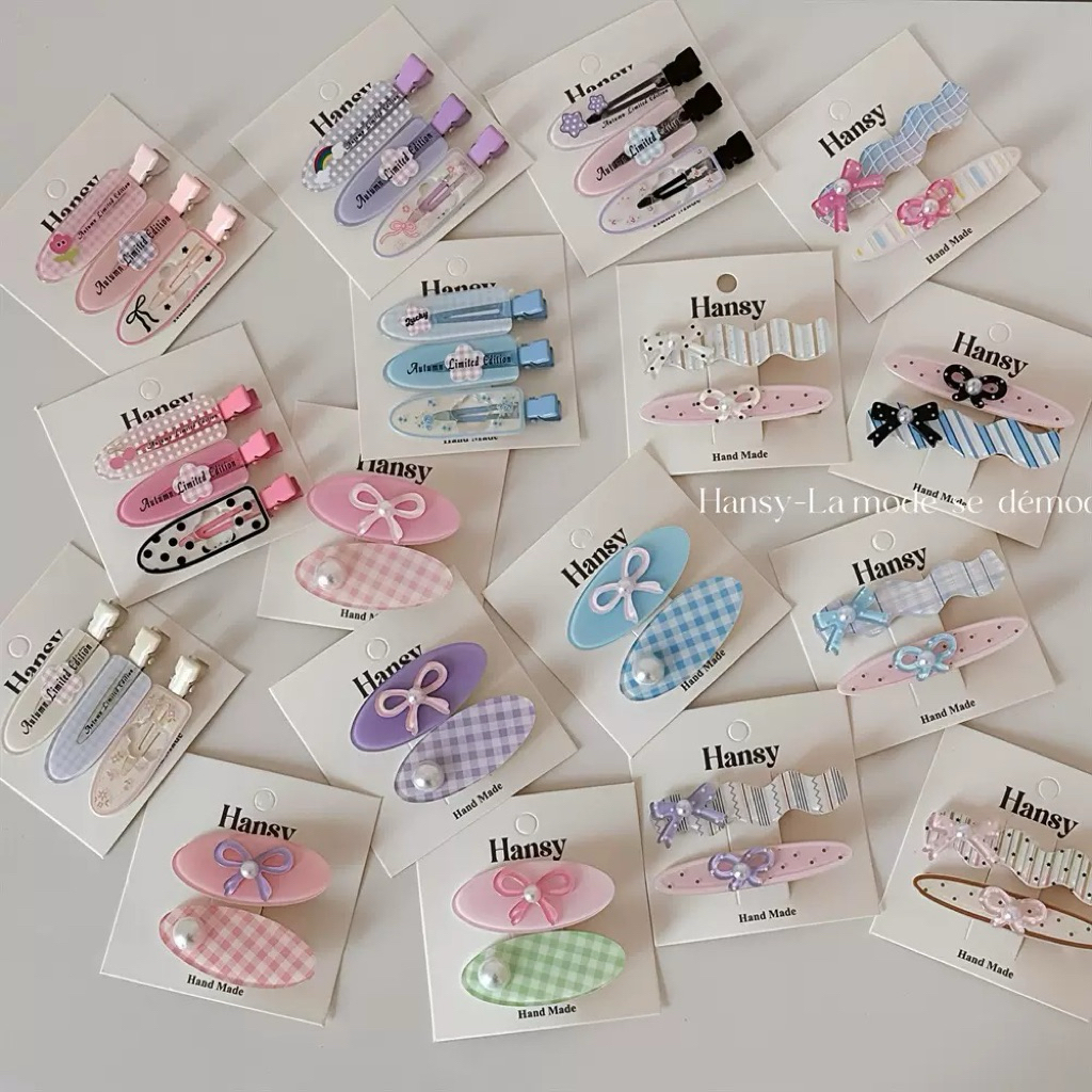 (  สินค้าพร้อมส่งจากไทย )  กิ๊บเรียบง่าย ดีไซน์น่ารัก แมทช์ได้กับทุกลุคน สไตล์เกาหลี    #กิ๊บติดผม