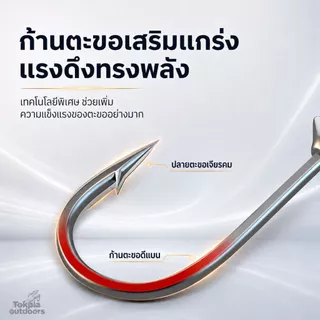 หัวจิ๊กกลม Jig Head เบ็ดหัวจิ๊ก เบ็ดหัวตะกั่ว ตะขอคมแข็ง มีตัวล็อกเหยื่อ ปลายาง หนอนยาง 1-14g แพ็ค5ตัว กะพง ช่อน กระสูบ