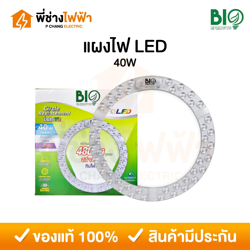 Bioenergys แผงไฟแม่เหล็ก 40W ทดแทนหลอดนีออนกลม แสงขาว LED CIRCLE MODULE