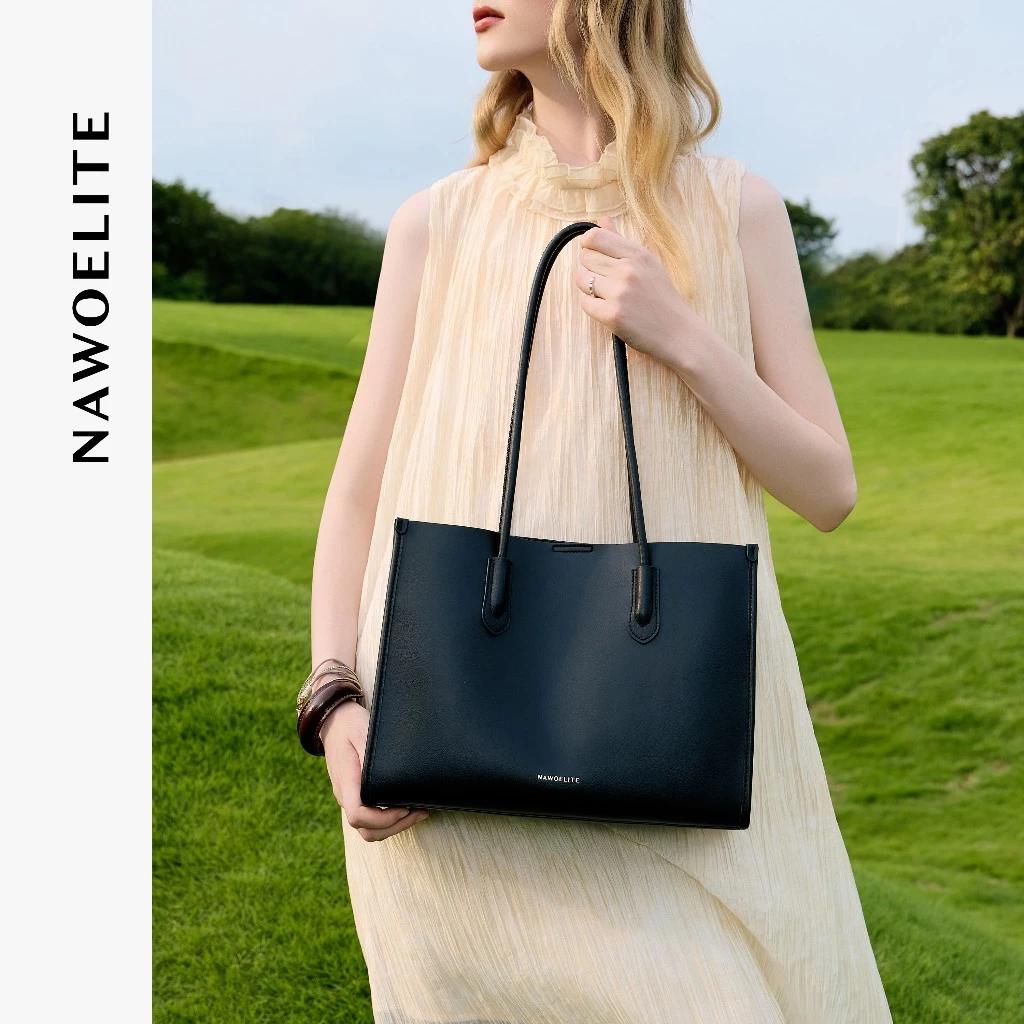 NAWOELITE Tote bag กระเป๋าสะพายไหล่ กระเป๋าถือใบใหญ่ กระเป๋าสะพายไหล่ยอดฮิต กระเป๋าแฟชั่น ใส่แท็บเล็ตได้