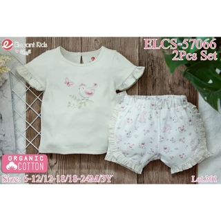 Elegant Kids ชุดเด็กผู้หญิง ผ้าออแกนิค คอตตอน Size: 6เดือน-3ขวบ