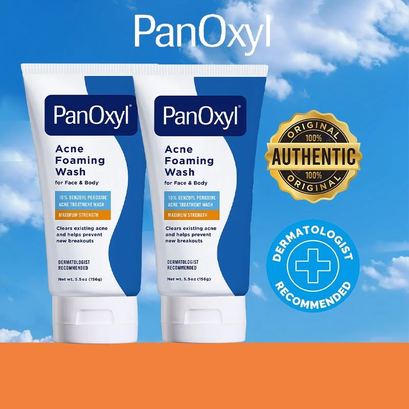 PanOxyl Acne Foaming Wash 10% Benzoyl Perox ร่างกาย เหมาะผิวมันเป็นสิว มีสิวบนหลัง 156g