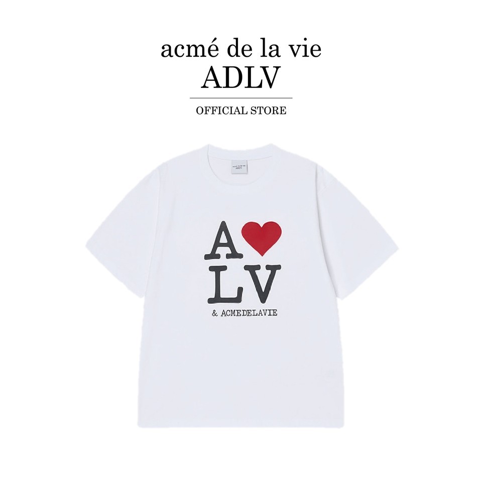 ADLV [acme de la vie] เสื้อยืด Oversize รุ่น Sleeping Line Friends Short Sleeve T-Shirt Yellow (50273SSLSSU_S6YLXX)