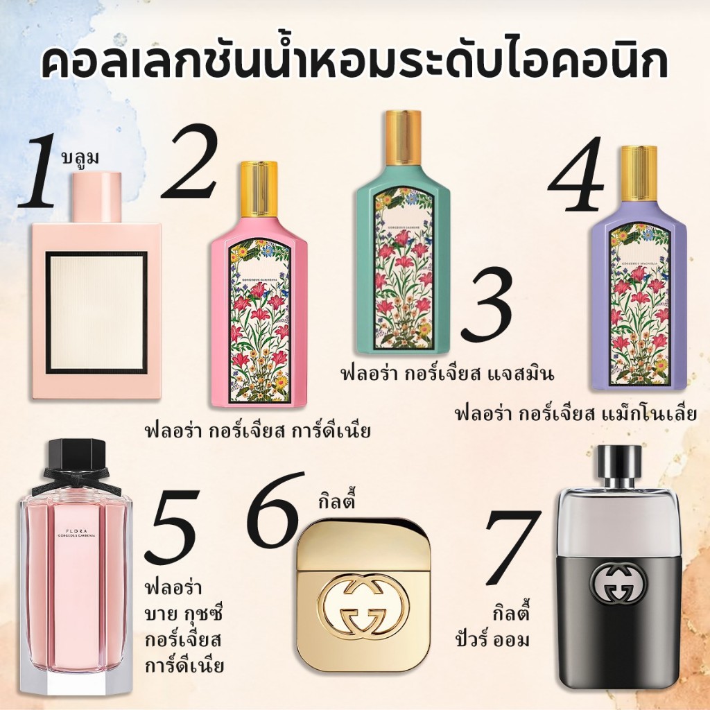 🚚พร้อมส่ง💯ของแท้ Flora Gorgeous Gardenia & Bloom EDP 2ml/5ml/10ml น้ำหอมผู้หญิง น้ำหอมแบรนด์เนม